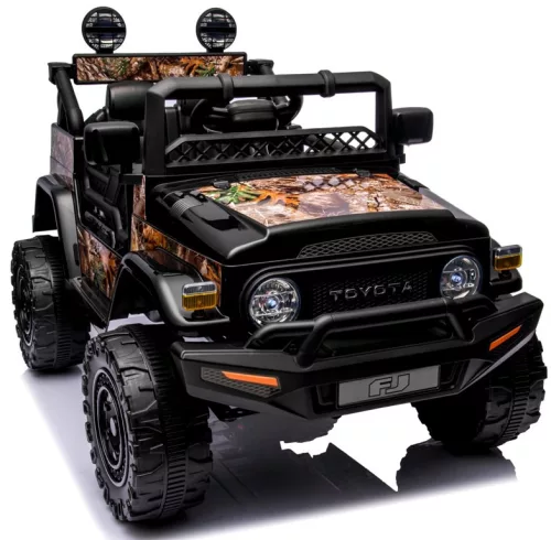 Terep szinű Toyota FJ Cruiser licencelt elektromos kisautó