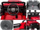Piros Toyota FJ Cruiser licencelt elektromos kisautó