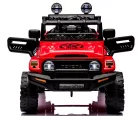 Piros Toyota FJ Cruiser licencelt elektromos kisautó