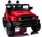 Piros Toyota FJ Cruiser licencelt elektromos kisautó