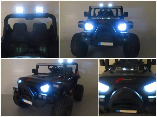 X16 – elektromos kisautó– fekete